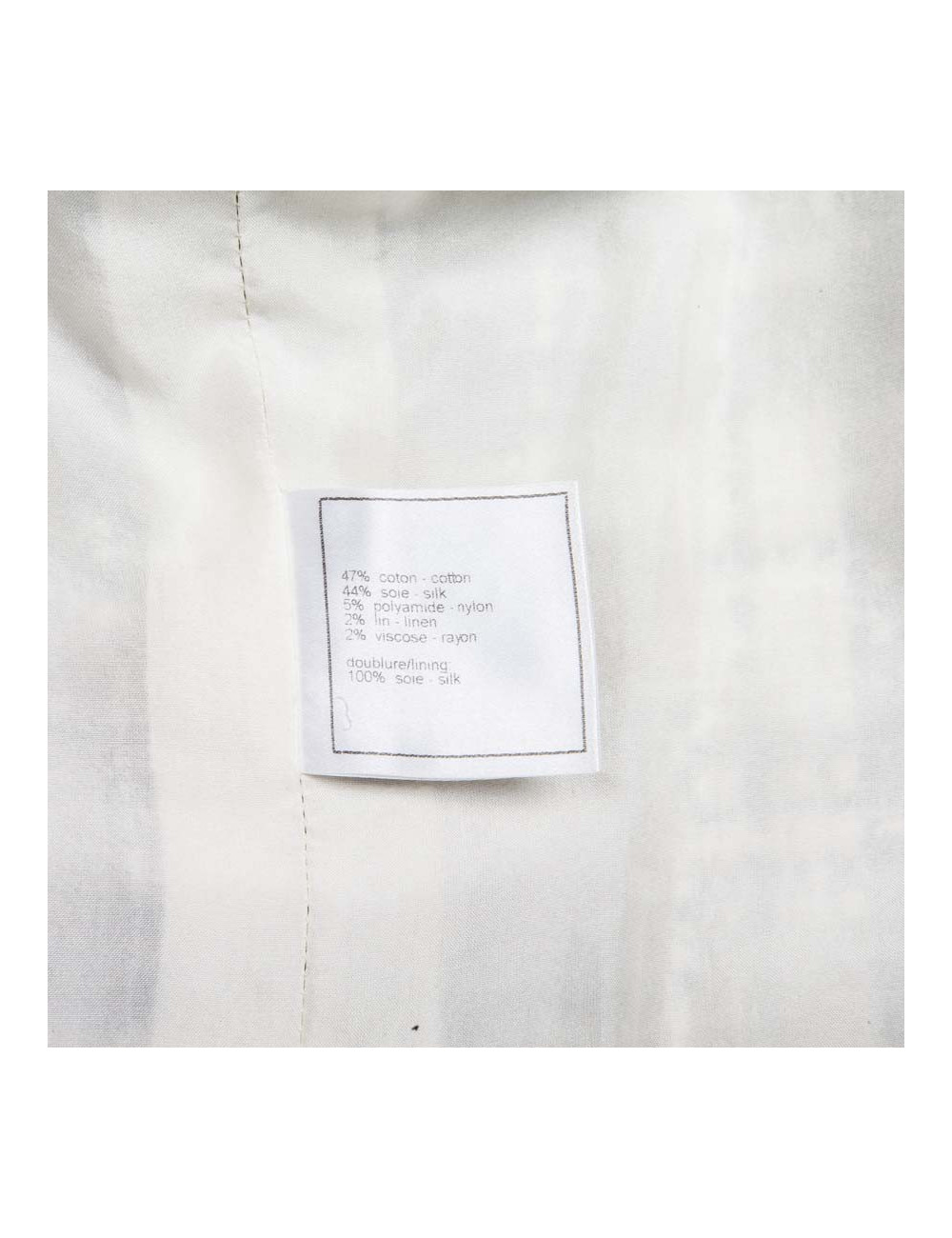  Robe CHANEL T 38 blanche et noire