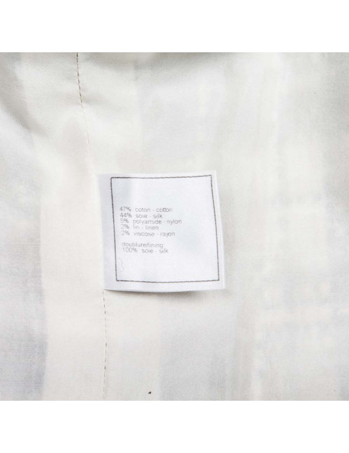  Robe CHANEL T 38 blanche et noire