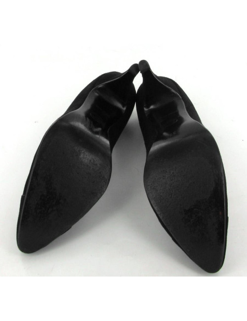 Escarpins CHANEL T 37 en daim noir