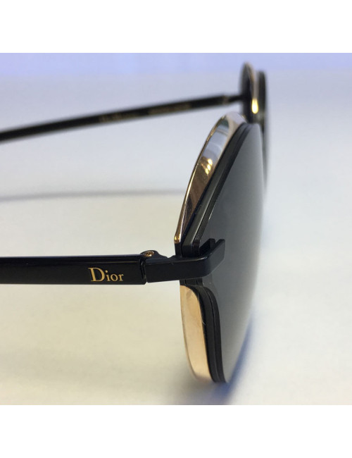 Lunettes de soleil DIOR 'Murmure P8A/Y1' en titane noir et verres gris foncé
