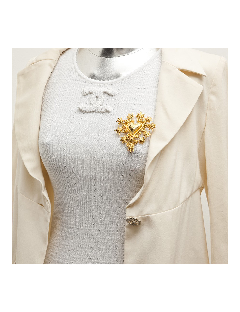 Broche CHRISTIAN LACROIX Coeur  Vintage