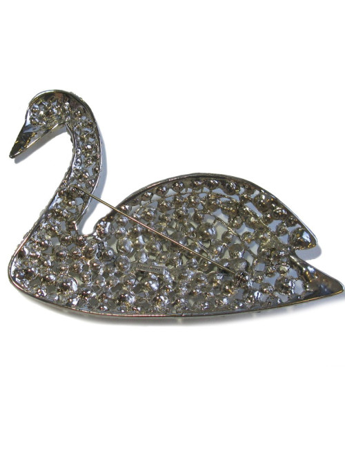xxx Broche SONIA RYKIEL cygne sertie de brillants