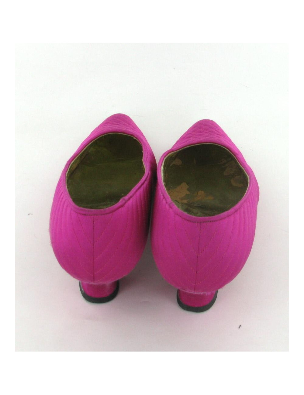 Escarpins CHANEL  T39 en satin rose