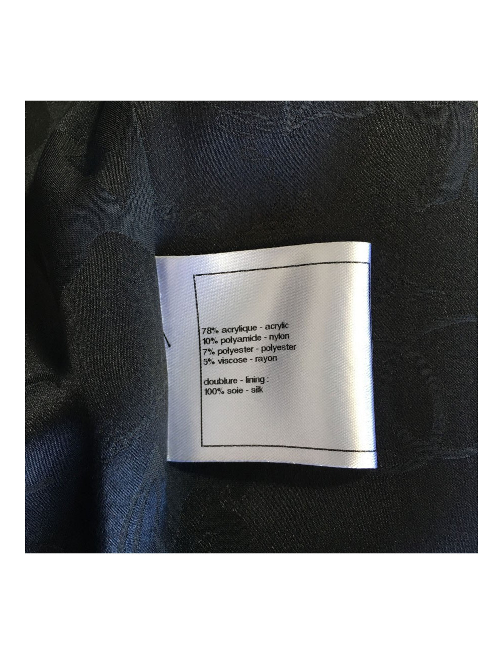 Veste CHANEL T 40 en tweed gris foncé et gris clair 