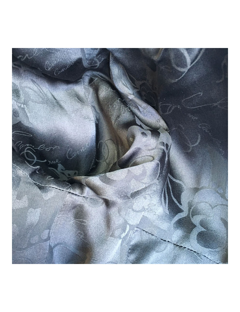 Veste CHANEL T 40 en tweed gris foncé et gris clair 