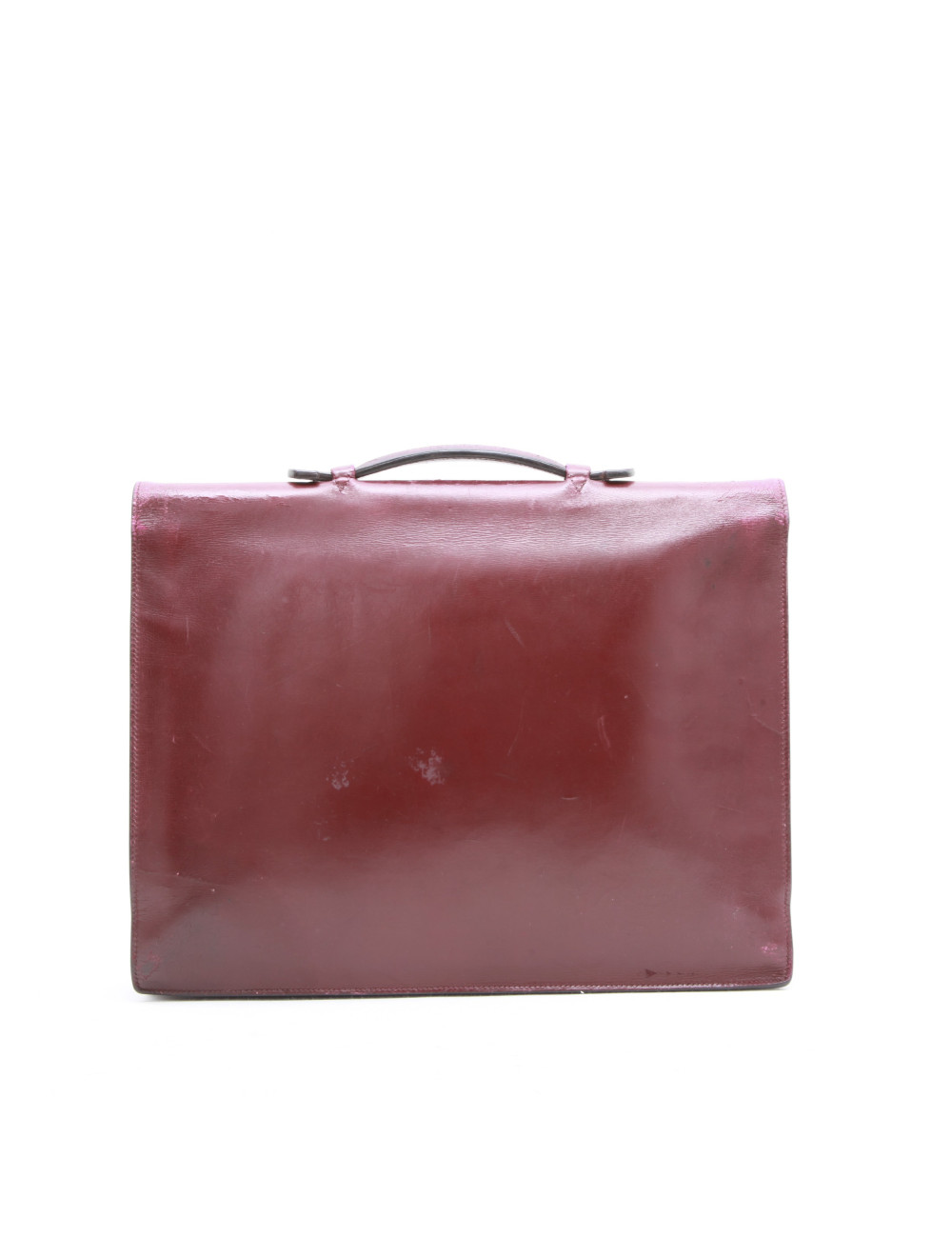  Sac à dépêches" (1950)  HERMES en cuir  box rouge