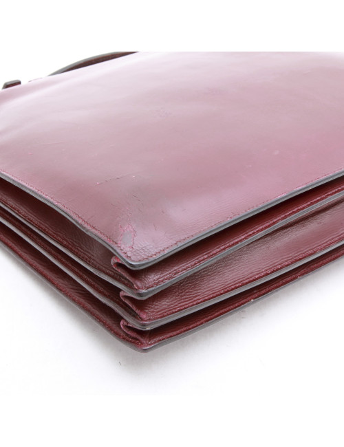  Sac à dépêches" (1950)  HERMES en cuir  box rouge