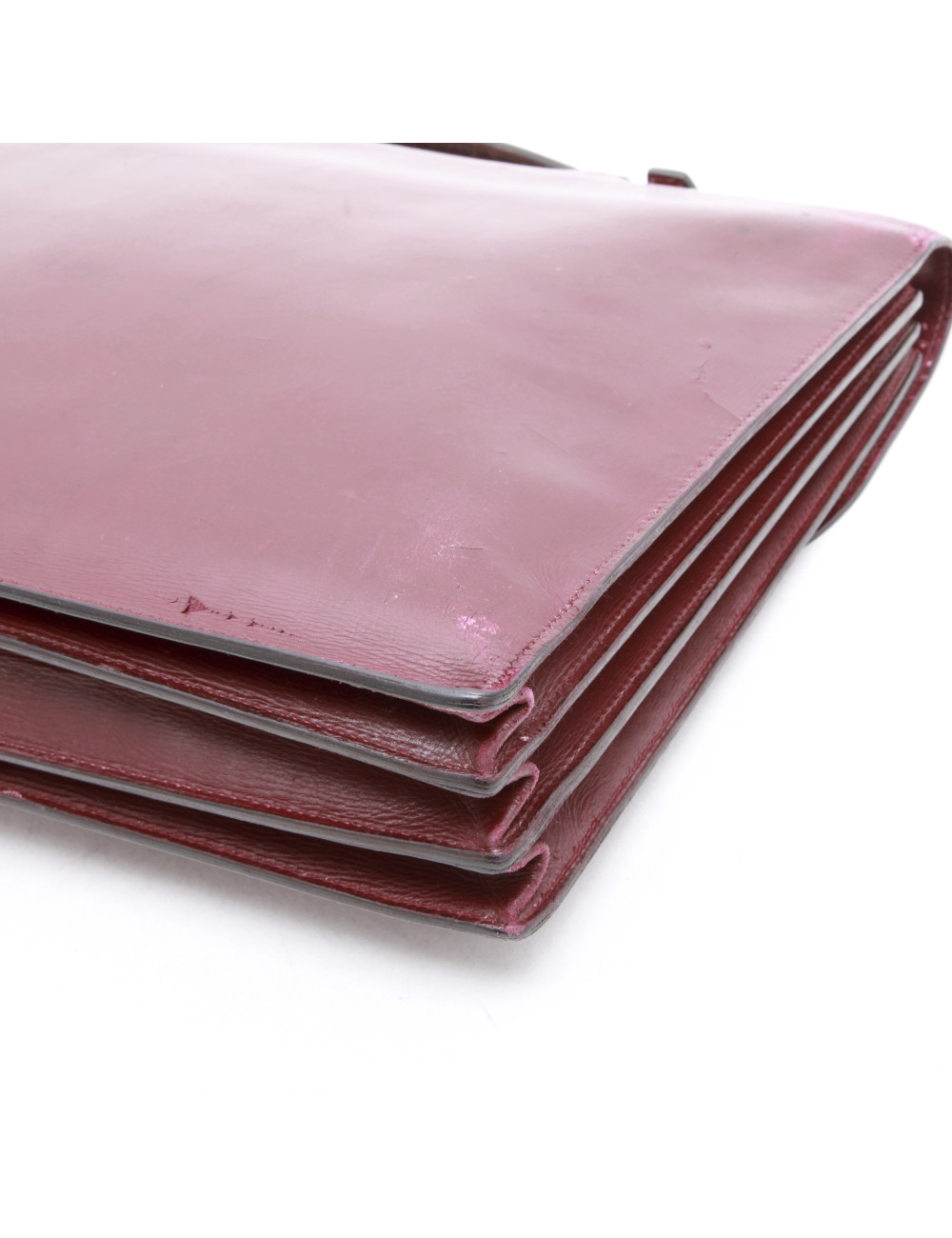  Sac à dépêches" (1950)  HERMES en cuir  box rouge