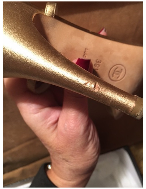 Sandales hautes CHANEL T39,5