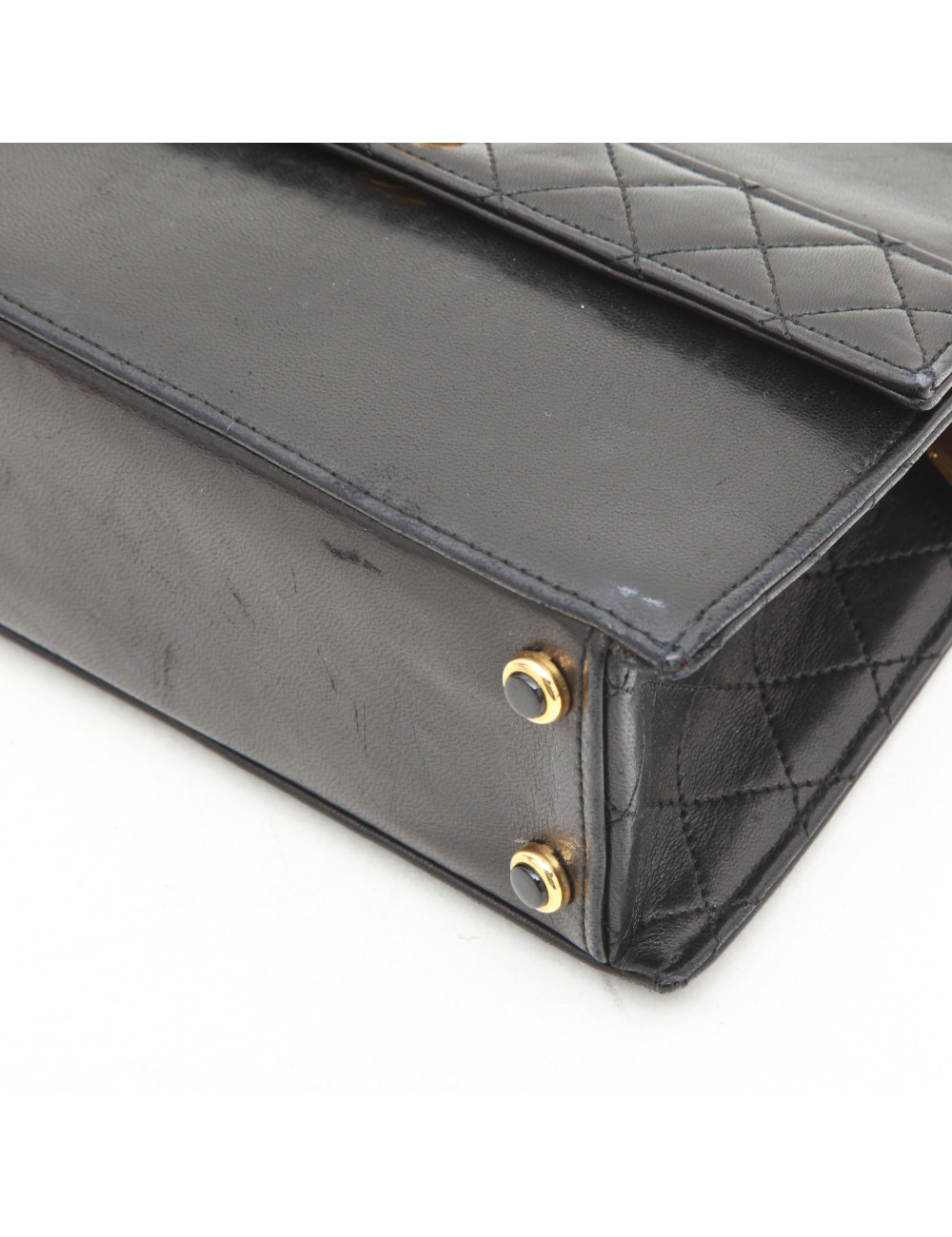 CHANEL bag with its wallet in blue night smooth leather