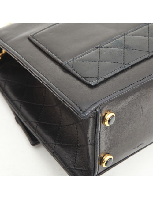 CHANEL bag with its wallet in blue night smooth leather