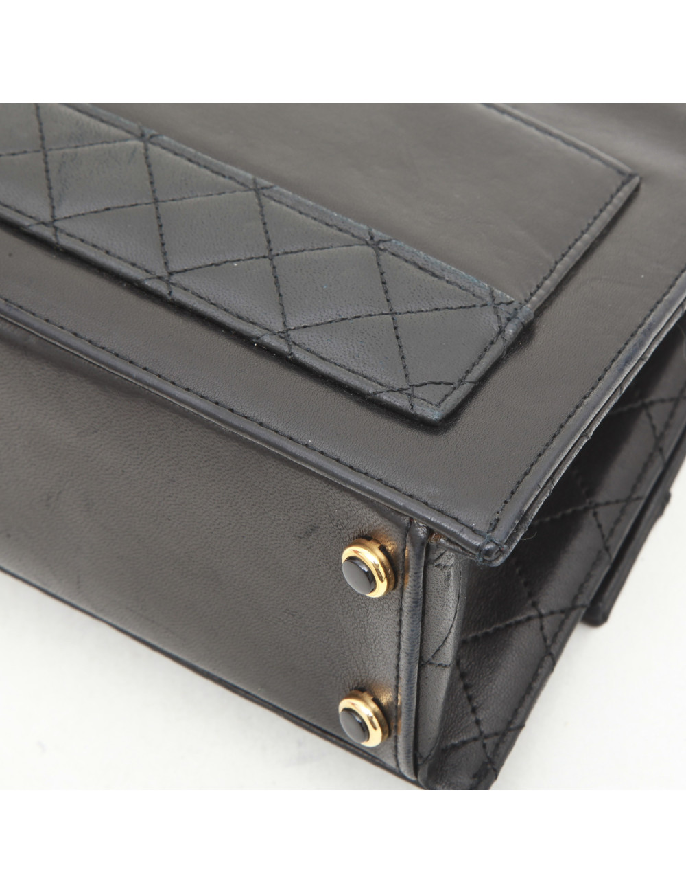 CHANEL bag with its wallet in blue night smooth leather