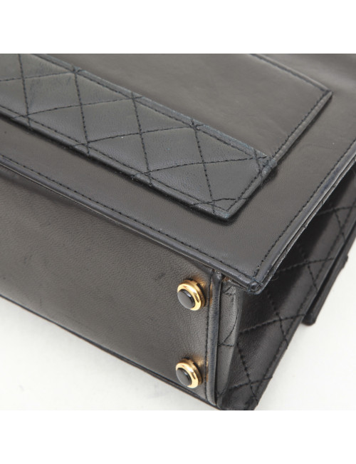 CHANEL bag with its wallet in blue night smooth leather