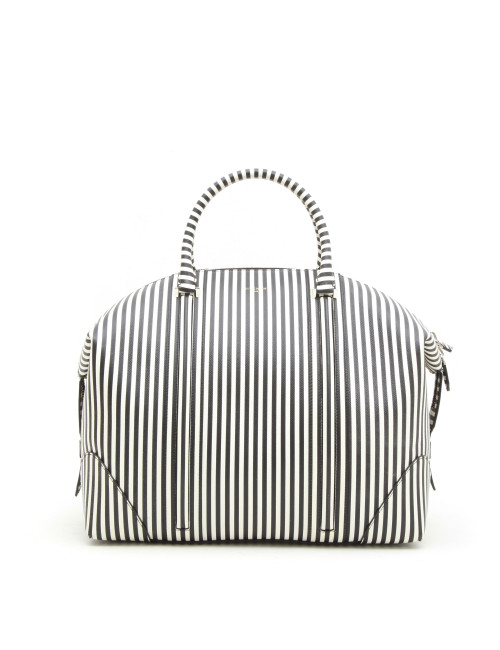Sac GIVENCHY en cuir rayé blanc et noir