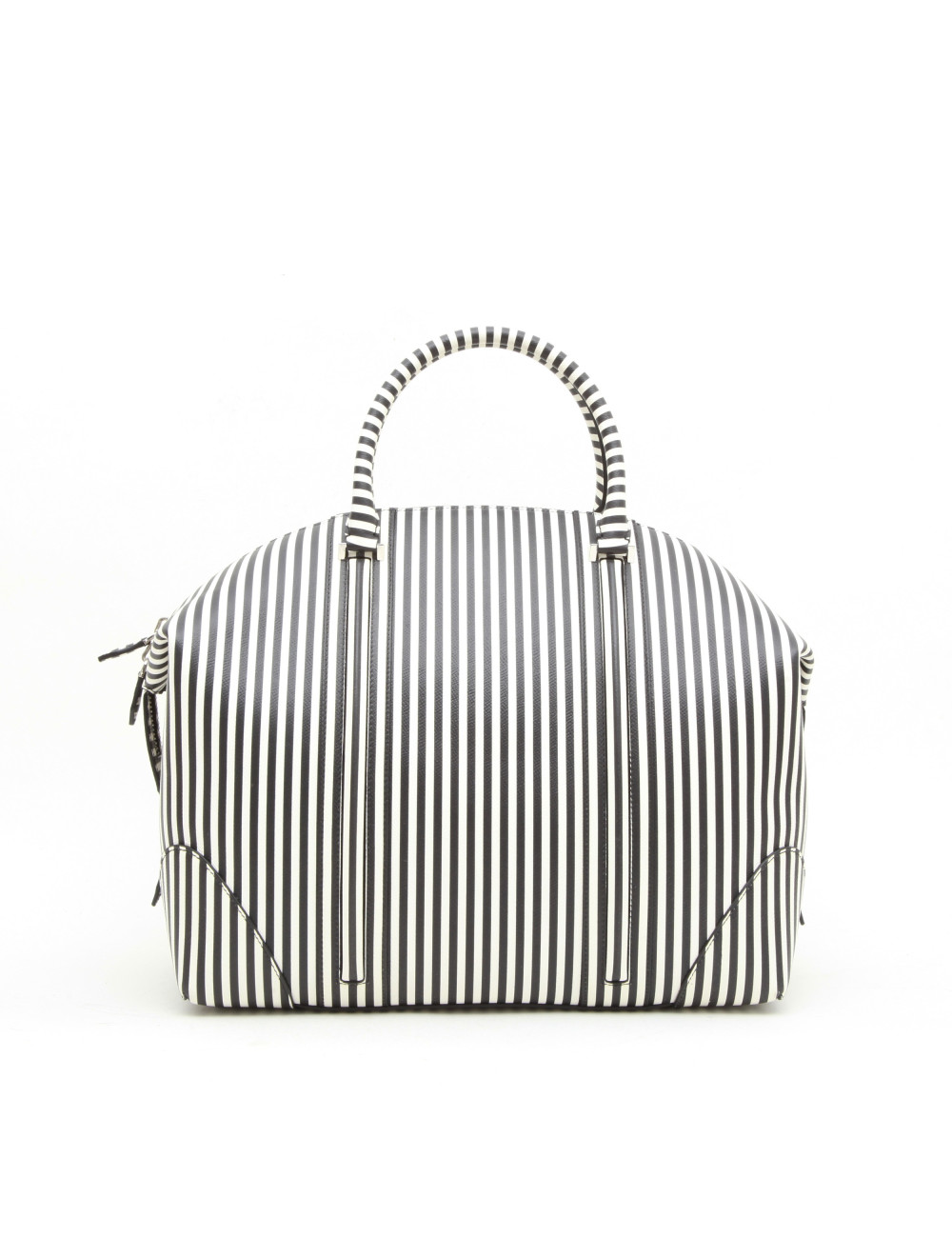 Sac GIVENCHY en cuir rayé blanc et noir