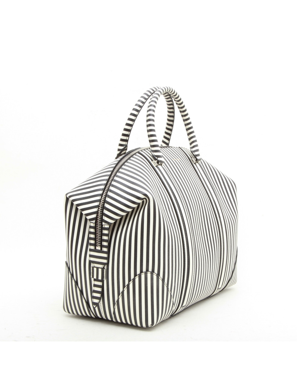 Sac GIVENCHY en cuir rayé blanc et noir