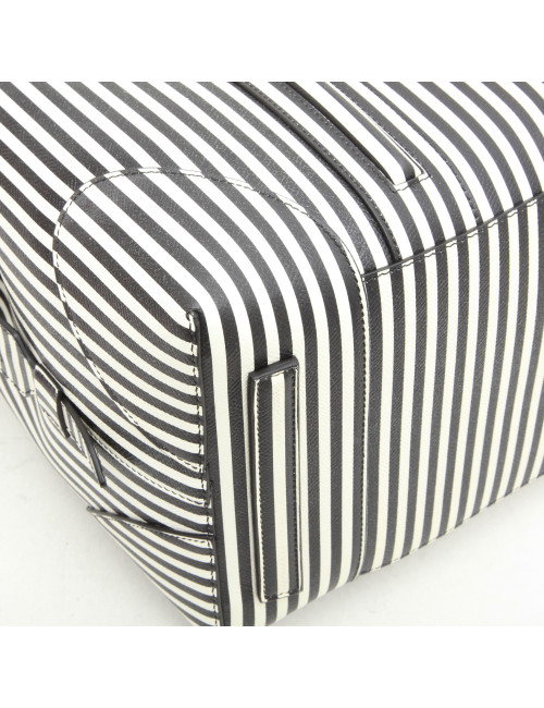 Sac GIVENCHY en cuir rayé blanc et noir