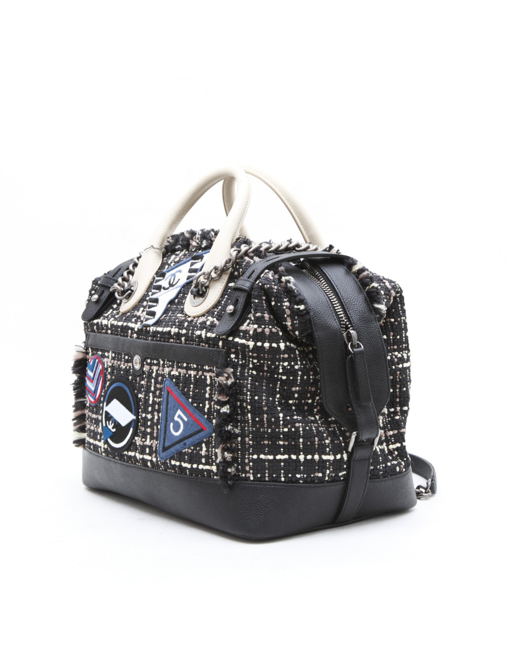 Sac CHANEL en tweed customisé 