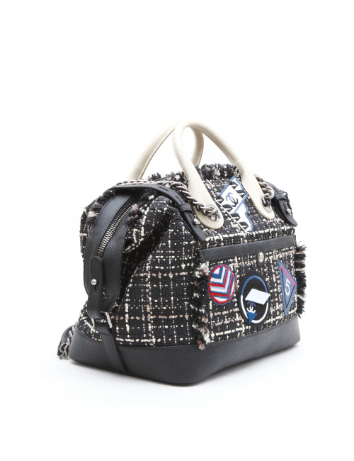 Sac CHANEL en tweed customisé 