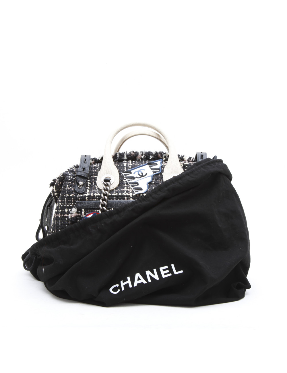 Sac CHANEL en tweed customisé 