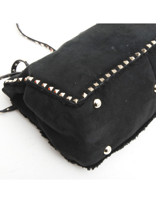 Sac VALENTINO  monton retourné noir