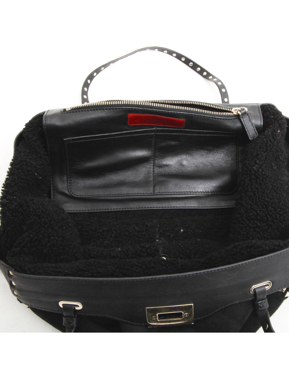 Sac VALENTINO  monton retourné noir