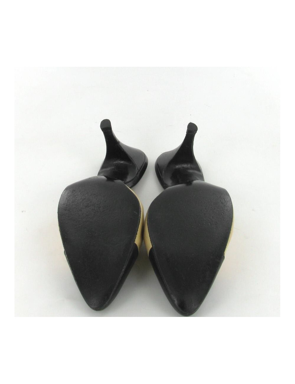 Mules CHANEL T39 bicolores