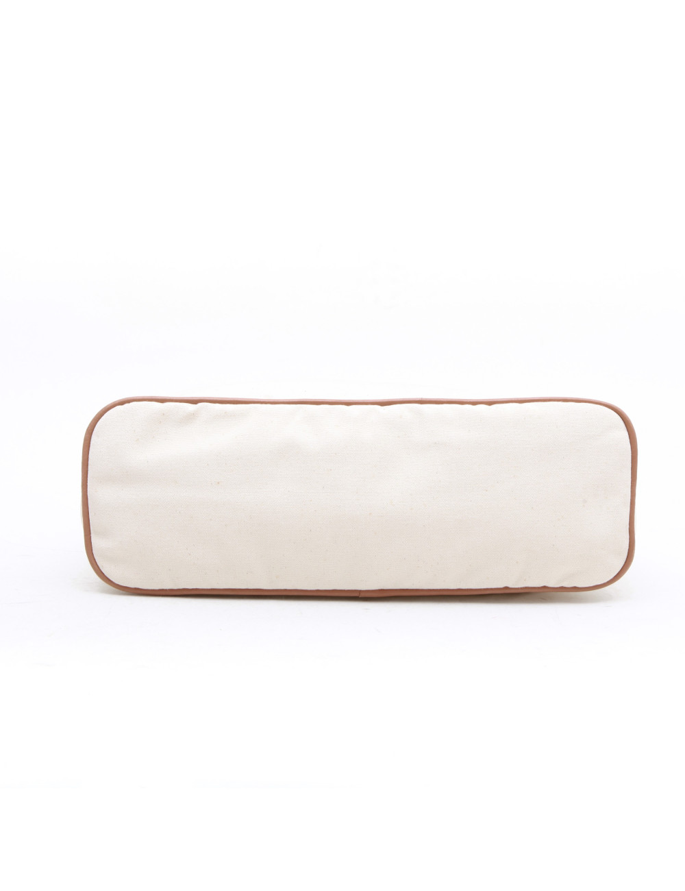 Pochette HERMES toile ecru GM