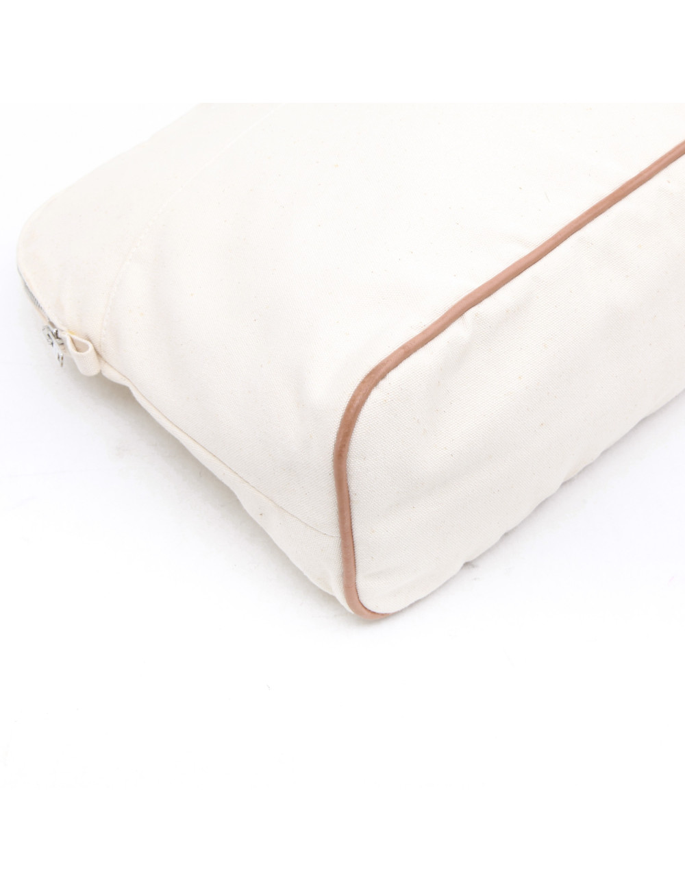 HERMES toilet bag in ecru fabric GM