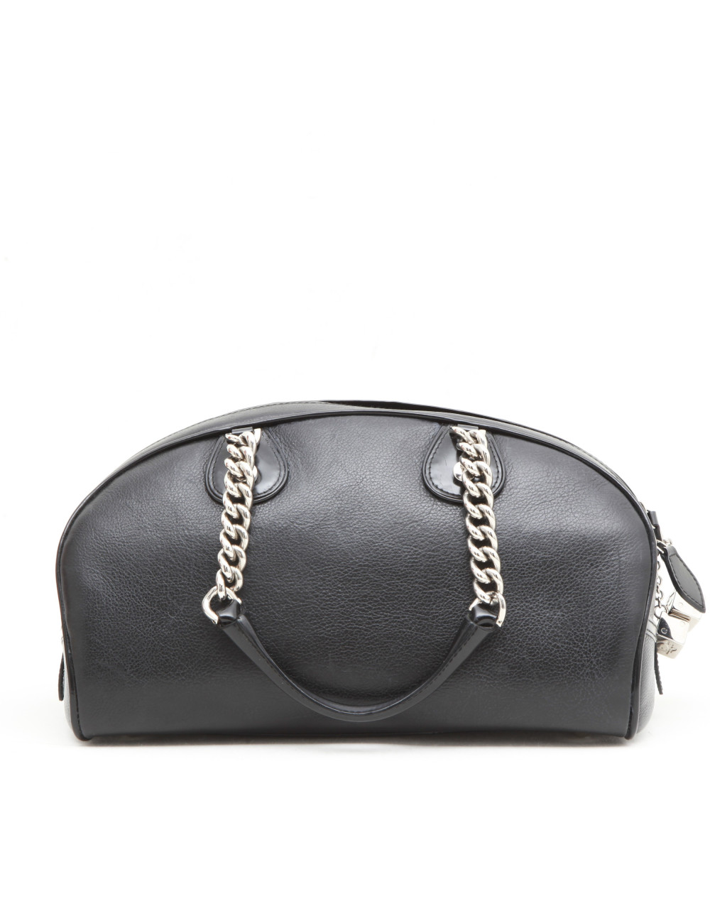 DIOR handbag in black grained leather