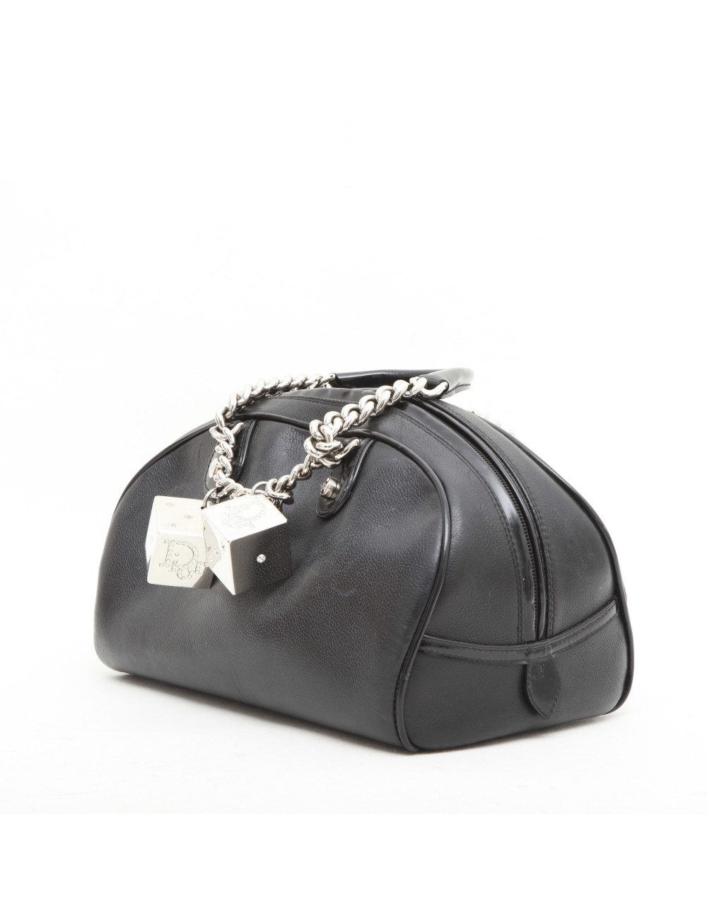 Sac DIOR cuir grainé noir