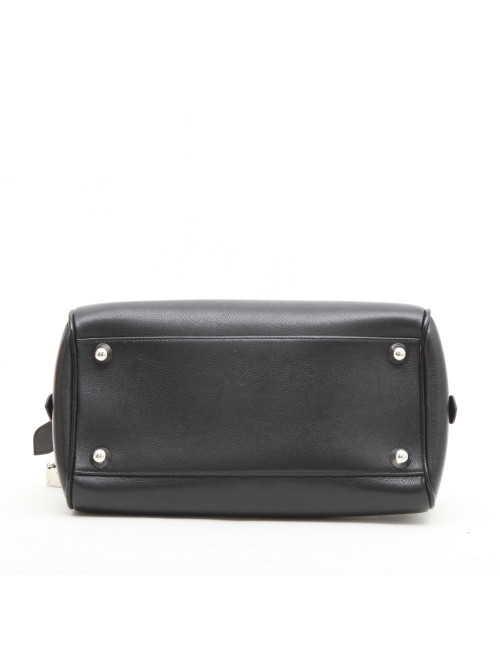 DIOR handbag in black grained leather