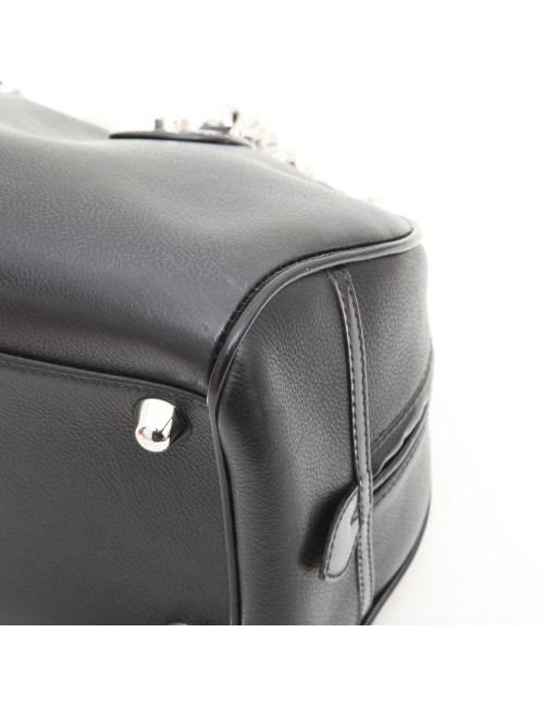 DIOR handbag in black grained leather