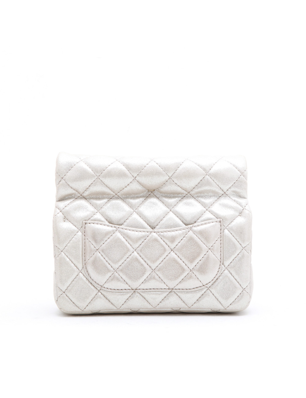 Pochette CHANEL cuir lamé