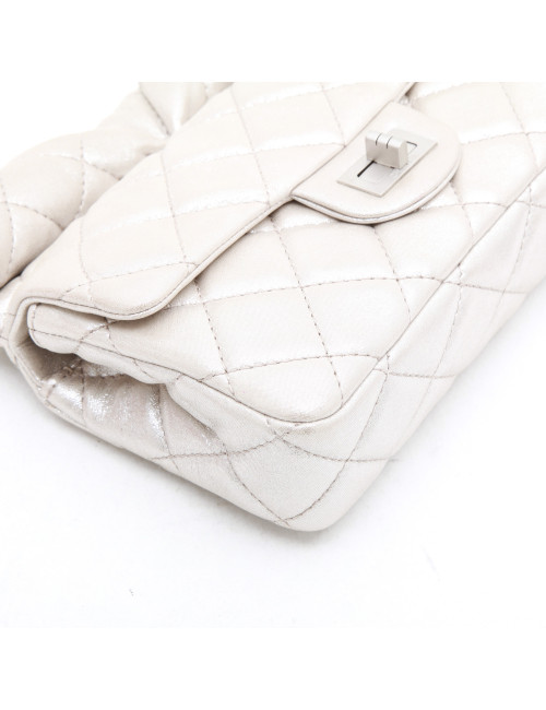 Pochette CHANEL cuir lamé