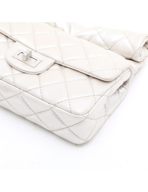 Pochette CHANEL cuir lamé