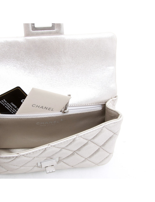 Pochette CHANEL cuir lamé