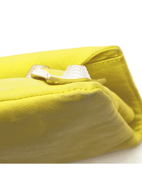  BALENCIAGA clutch 'Giant Envelope' in yellow leather