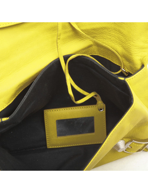  BALENCIAGA clutch 'Giant Envelope' in yellow leather