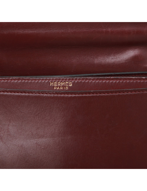  Sac à dépêches" (1950)  HERMES en cuir  box rouge