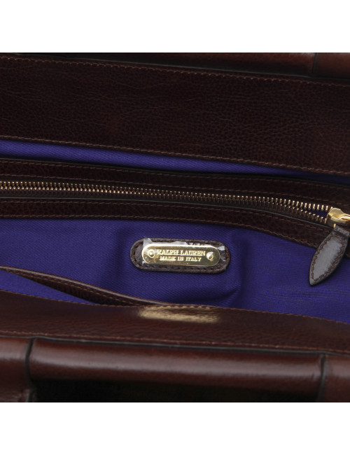 RALPH LAUREN tartan wool bag