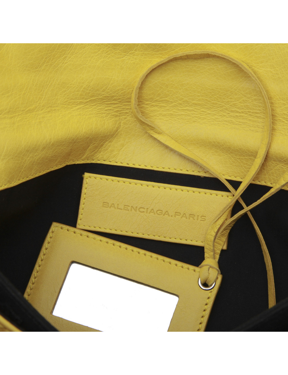  BALENCIAGA clutch 'Giant Envelope' in yellow leather