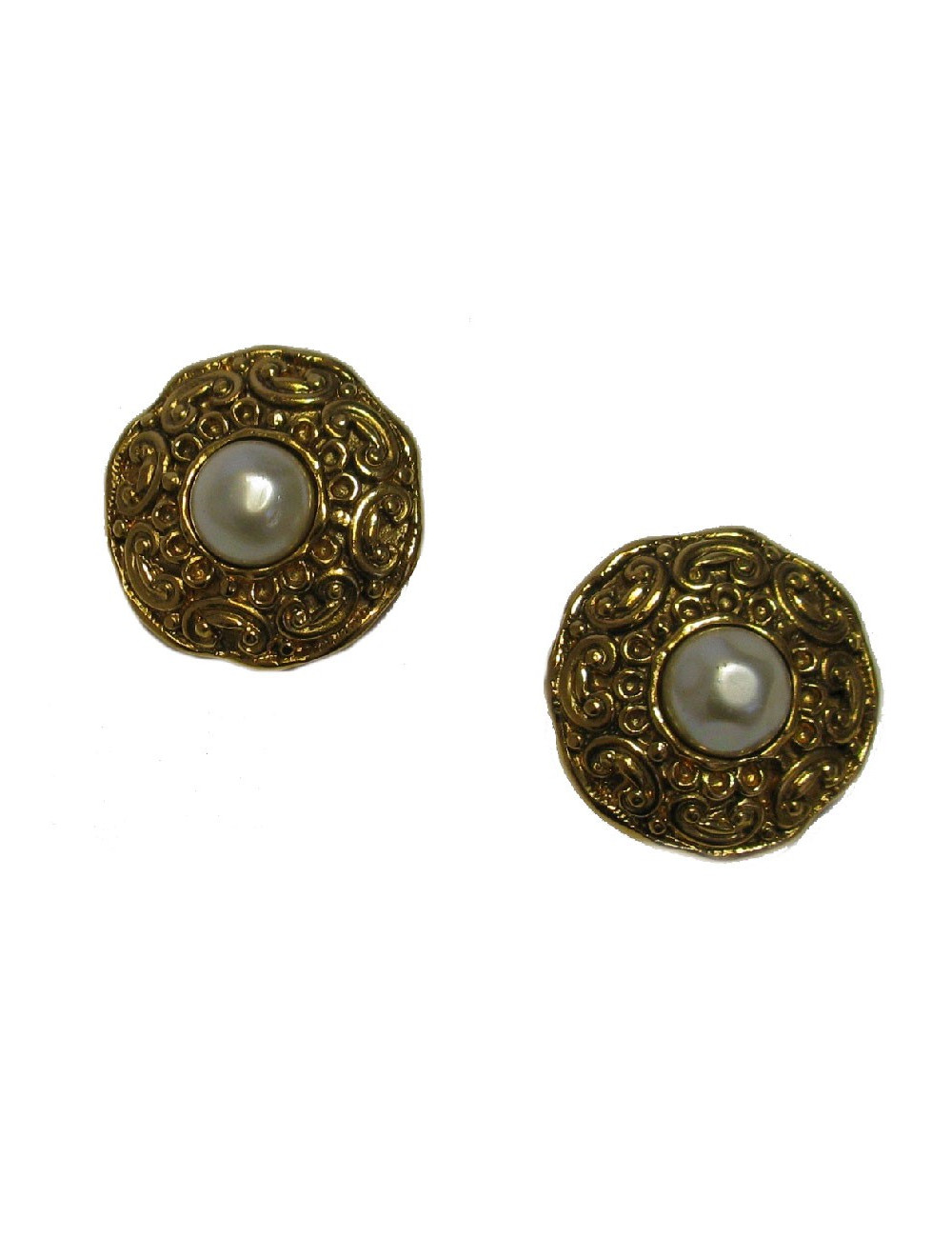 Boucles d'oreille CHANEL clips Vintage