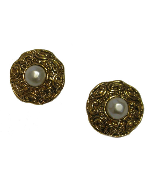 Boucles d'oreille CHANEL clips Vintage