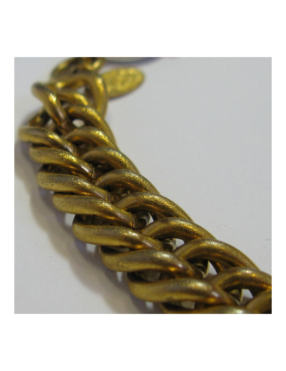 CHANEL vintage choker necklace in gilded metal