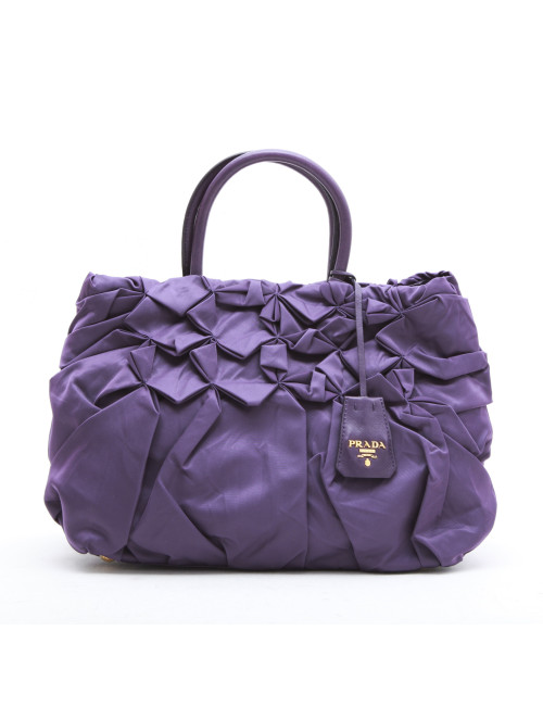 Sac PRADA en satin violet