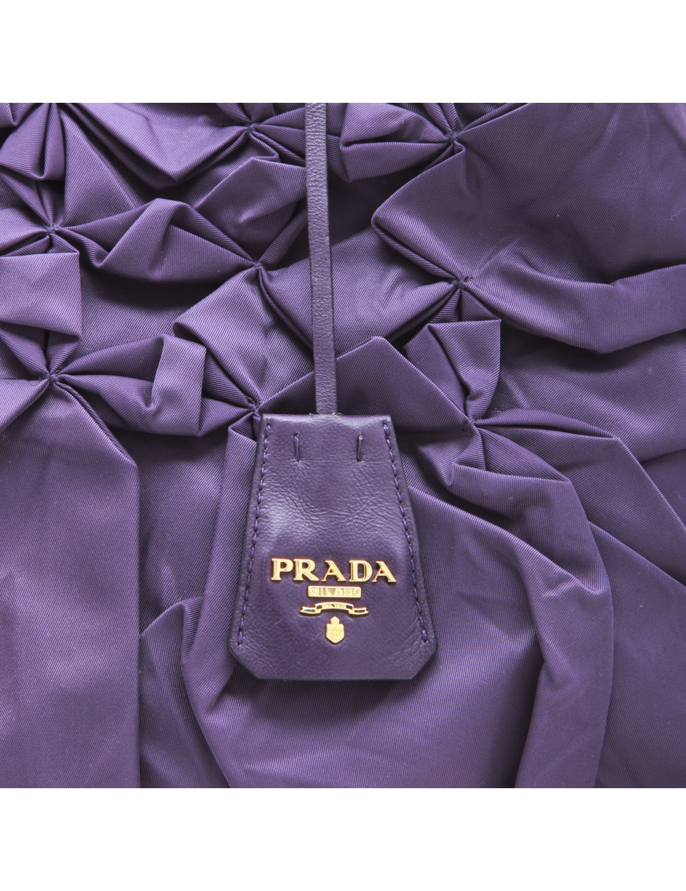 Sac PRADA en satin violet