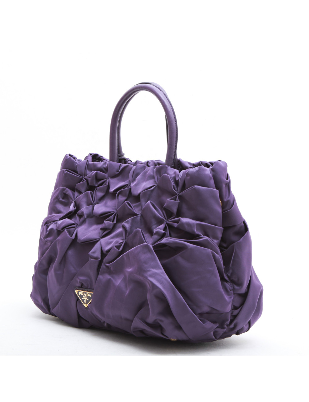 Sac PRADA en satin violet