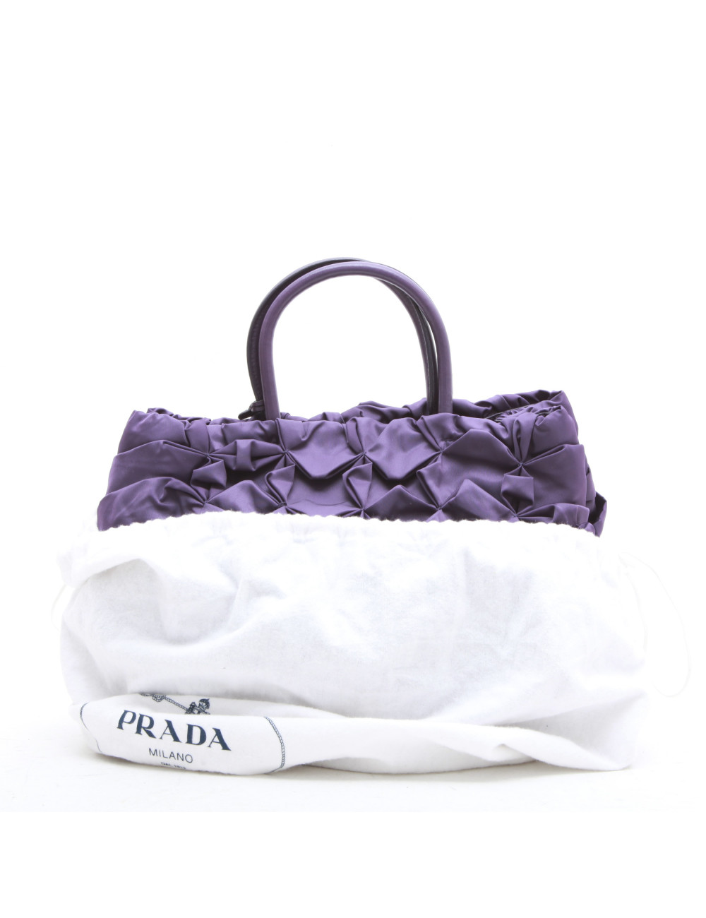 Sac PRADA en satin violet