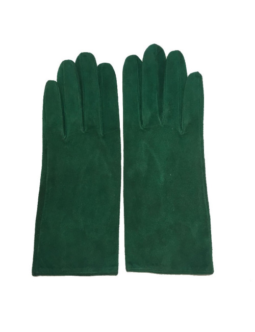 Gants CHRISTIAN DIOR suede verte